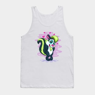 Cartoon Shy Skunk Tank Top